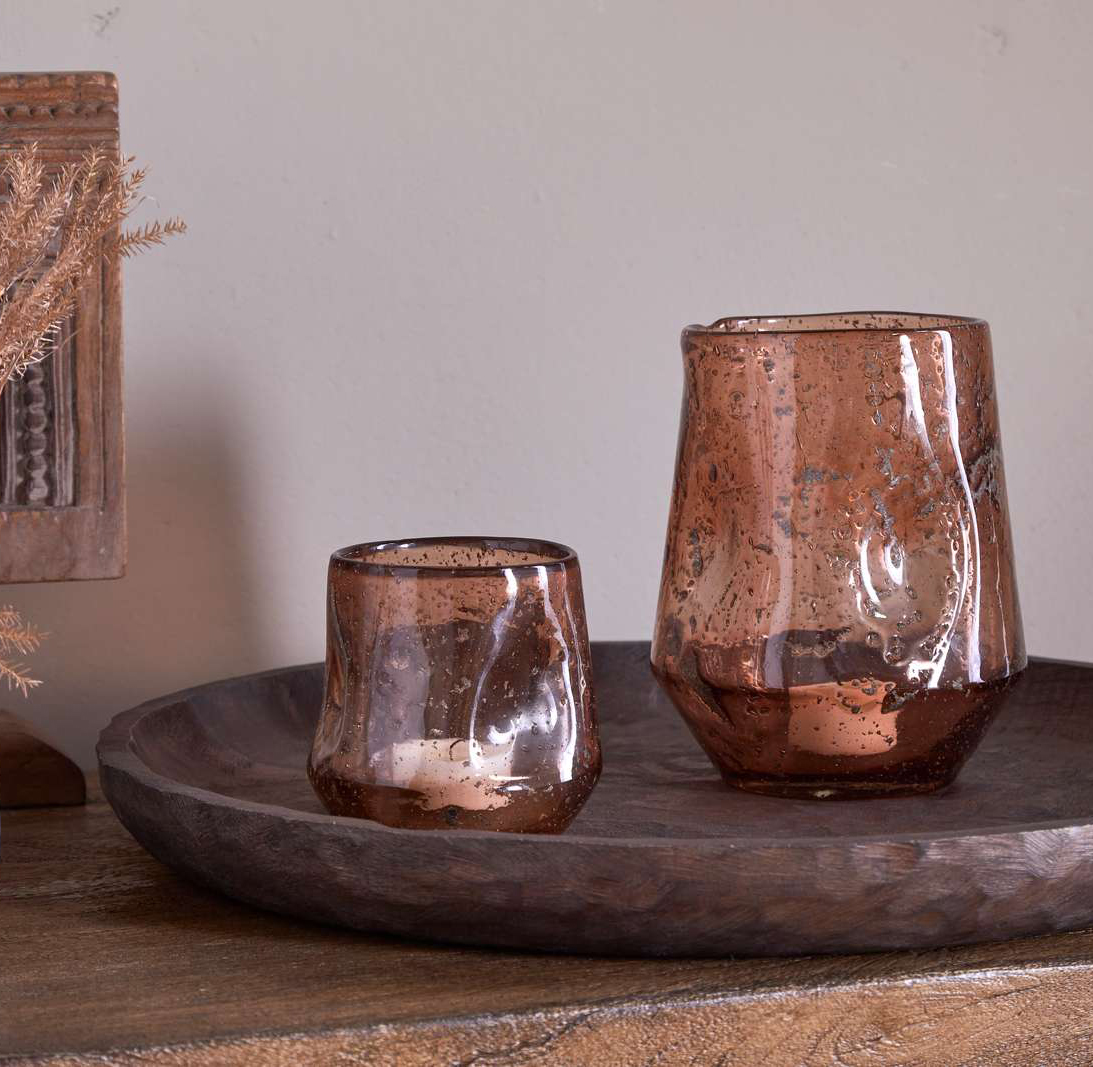 Linora Recycled Glass Tealight Holder