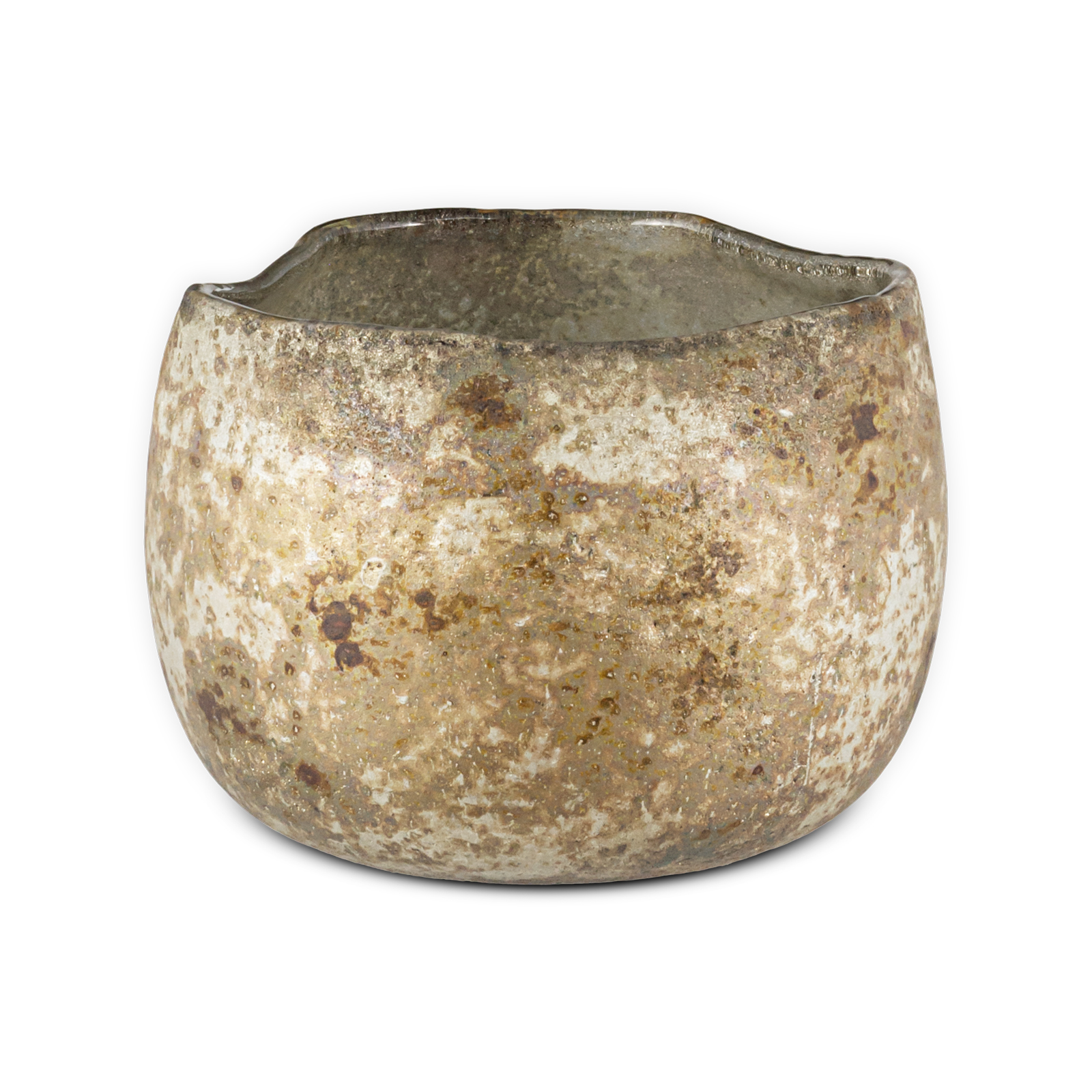 Gola Recycled Glass Tealight Holder - Antique Smoke - Large