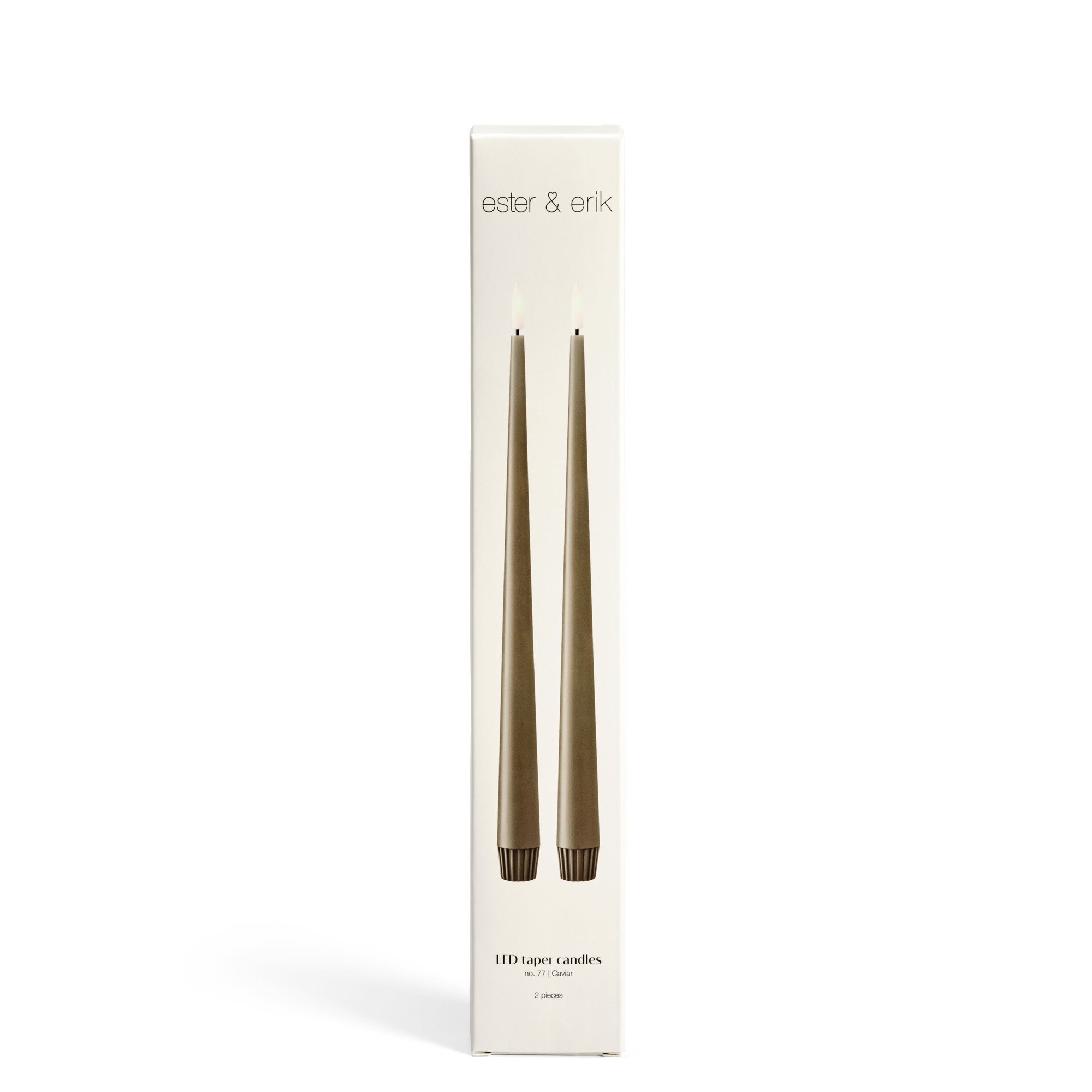 ester & erik 30cm LED Taper Candles Packaging