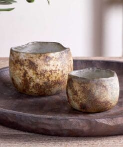 Gola Recycled Glass Tealight Holder - Antique Smoke