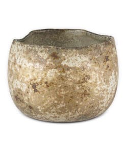 Gola Recycled Glass Tealight Holder - Antique Smoke - Large