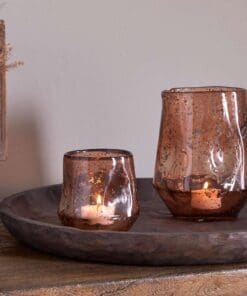 Linora Recycled Glass Tealight Holder