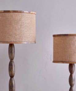 Darat Mango Wood and Jute Lampshade