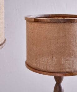 Darat Mango Wood and Jute Lampshade