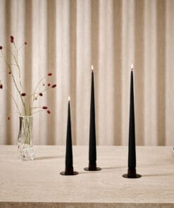 ester & erik Taper Candles - Velvet Black
