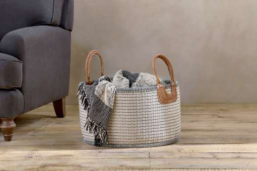 Anjuli Jute And Cotton Basket