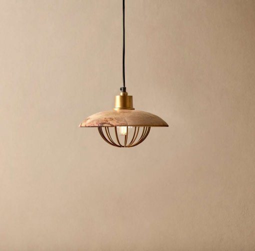 Chakai Wood & Metal Pendant - Small