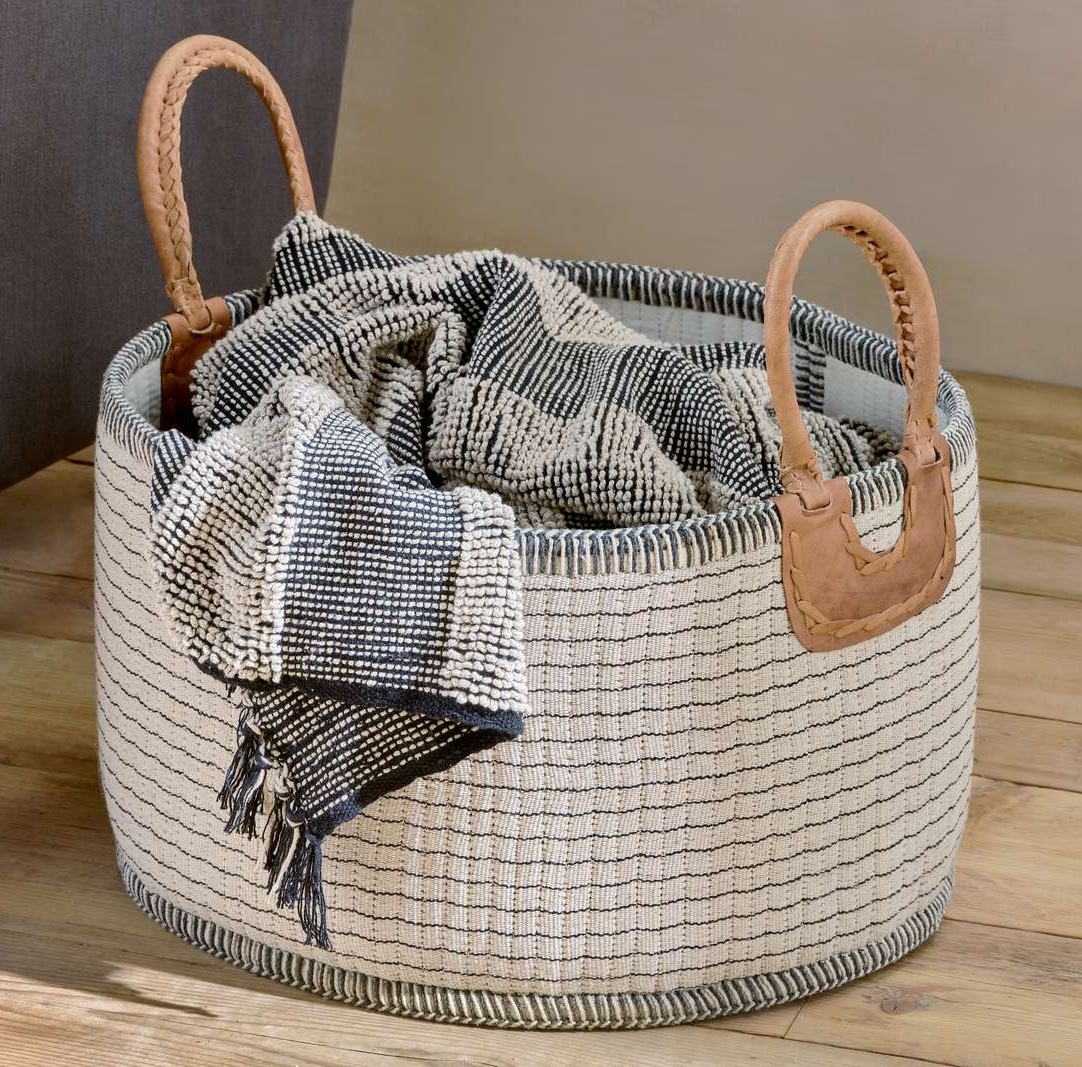Anjuli Jute And Cotton Basket