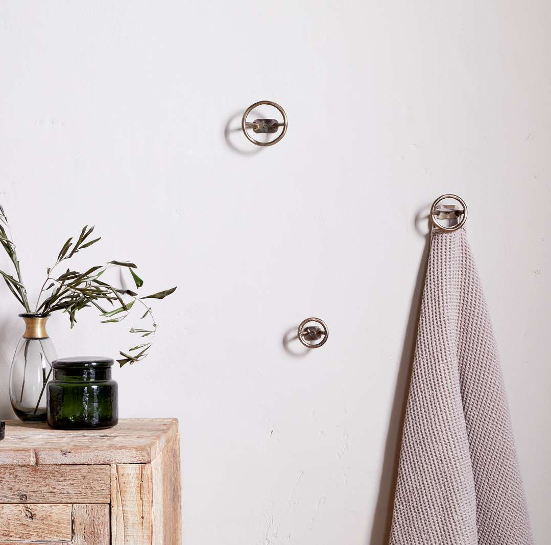 Olani Bathroom Hooks - Antique Brass - (Set of 3)