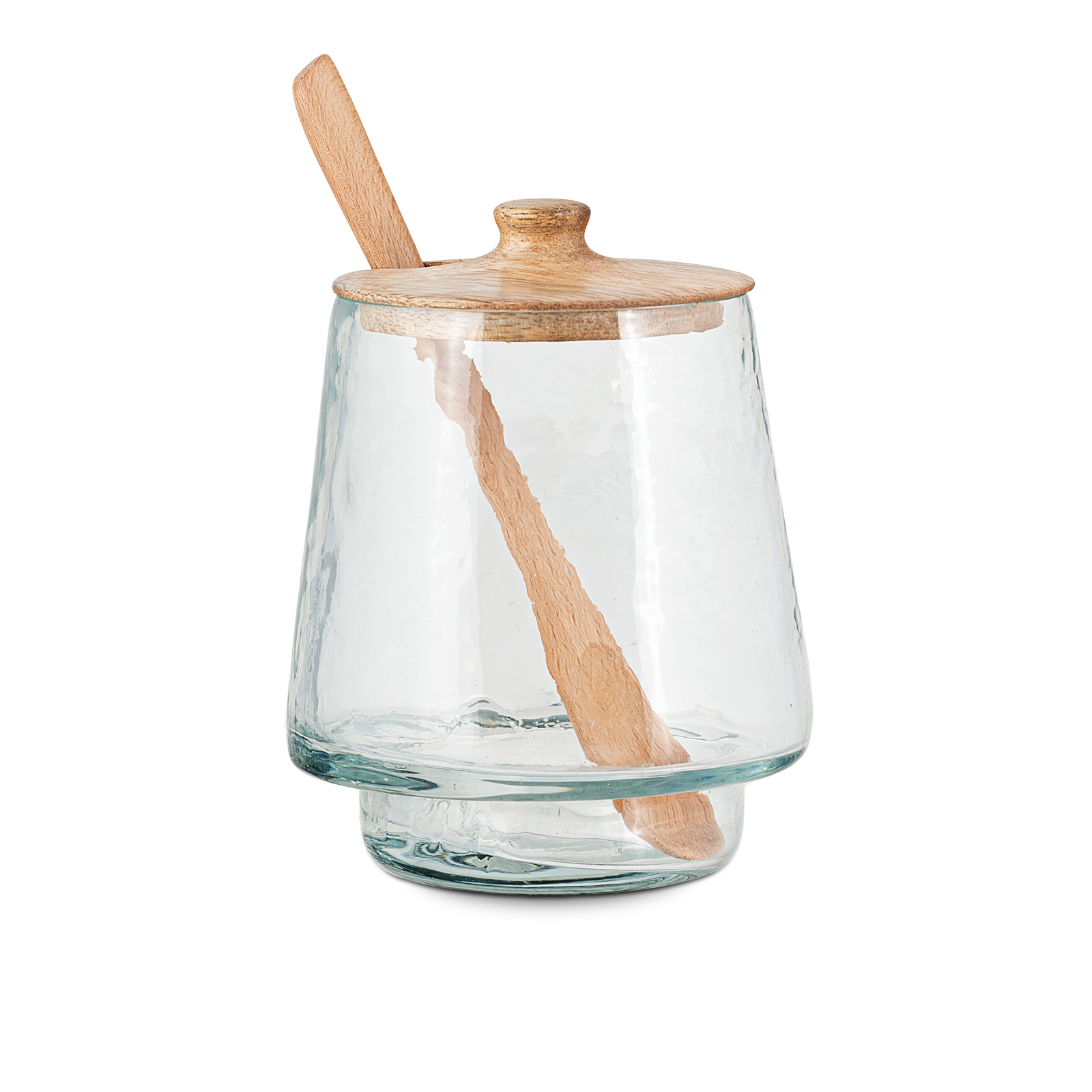 Kali Tall Storage Jar - Natural & Clear