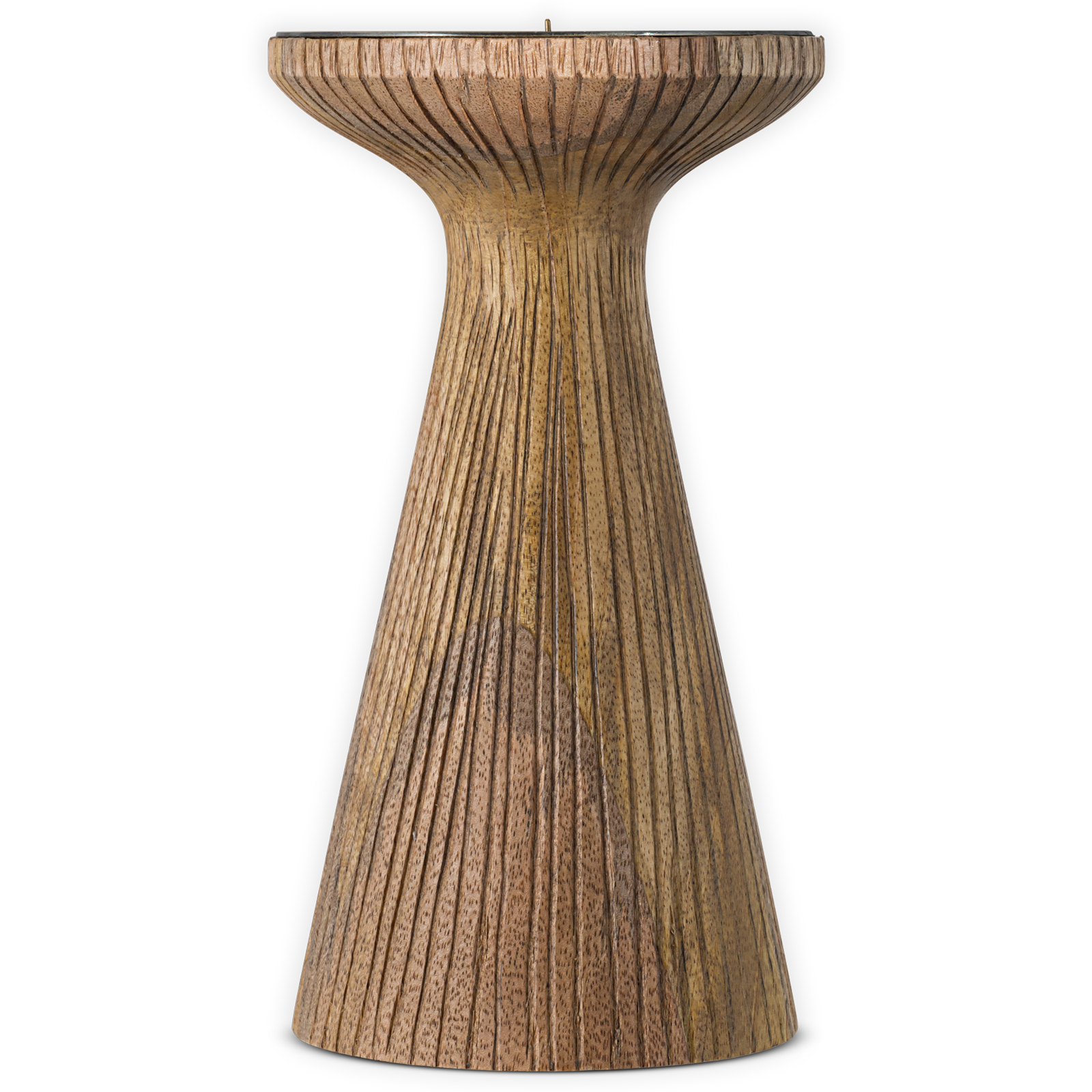 Omari Mango Wood Candlestick - Natural