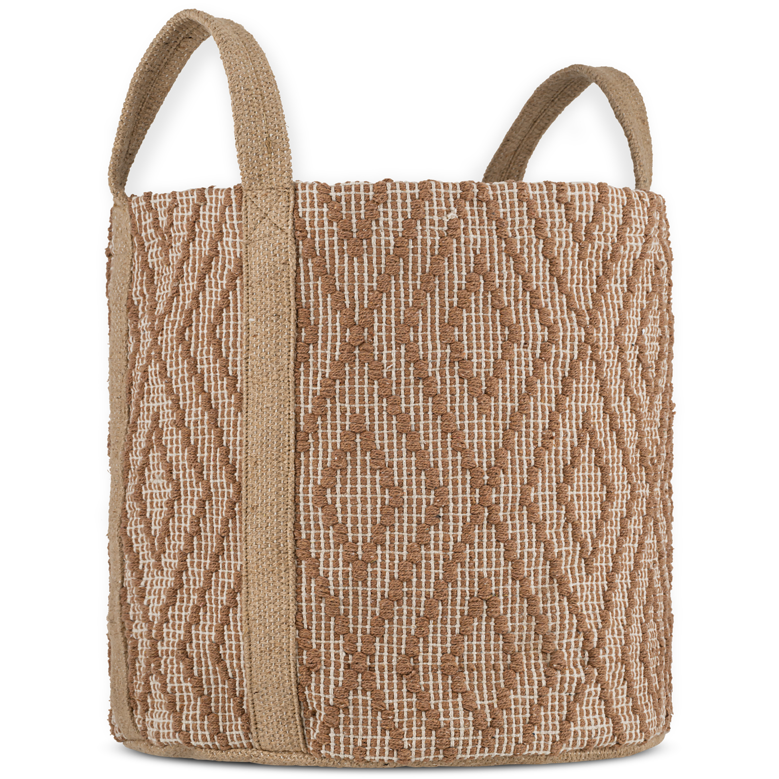 Renu Jute Basket - Rust & Natural