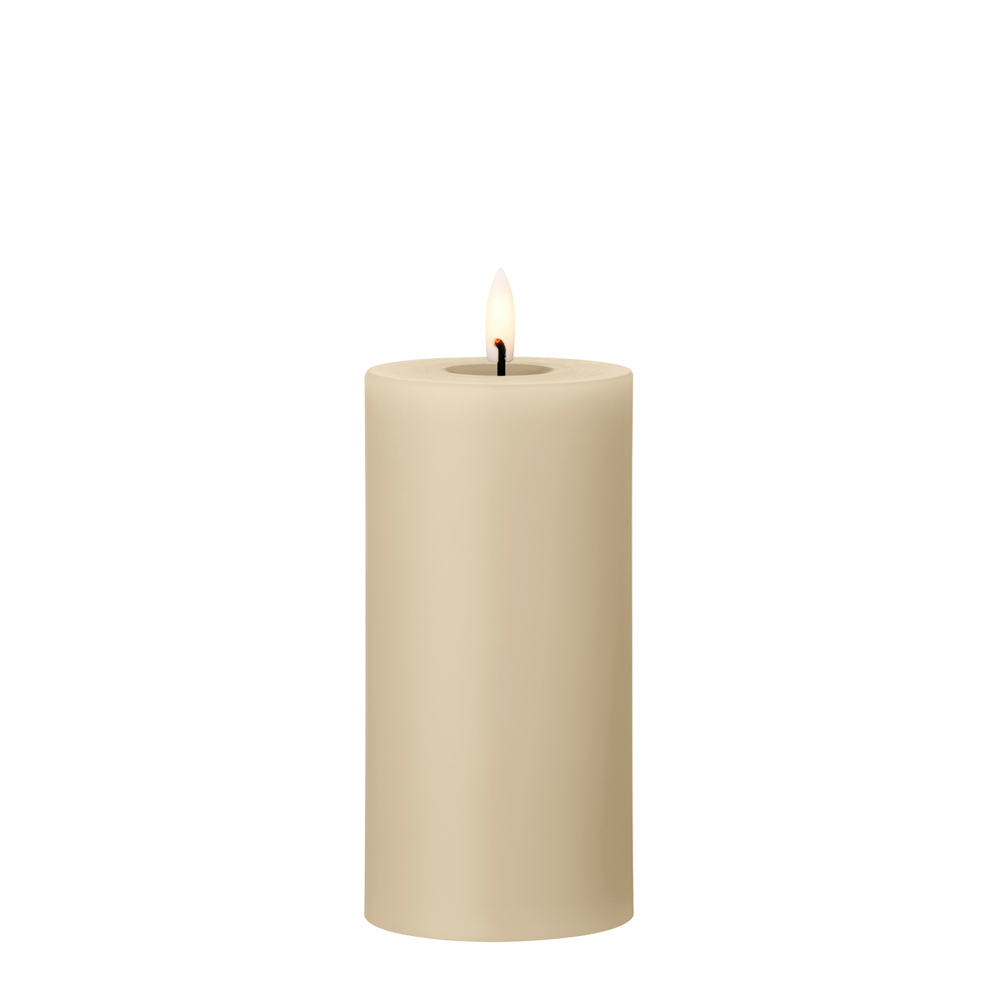 LED Pillar Candles - Pale Ginger (15cm) - Image 3