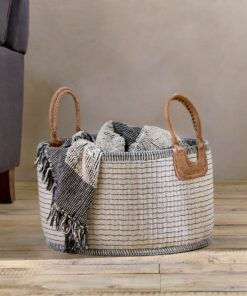 Anjuli Jute And Cotton Basket