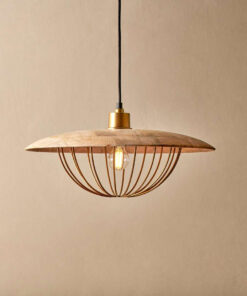 Chakai Wood & Metal Pendant - Large