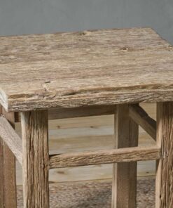 Ibo Reclaimed Wood Side Table - Natural