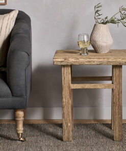 Ibo Reclaimed Wood Side Table - Natural