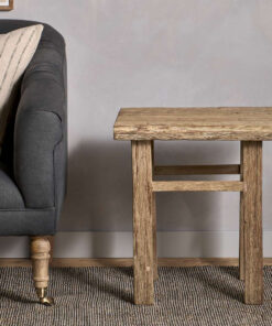 Ibo Reclaimed Wood Side Table - Natural