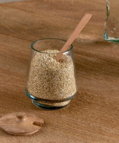 Kali Tall Storage Jar - Natural & Clear