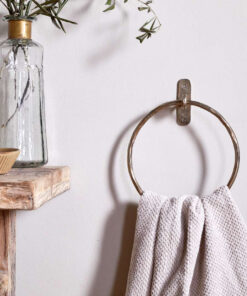 Olani Towel Ring - Antique Brass