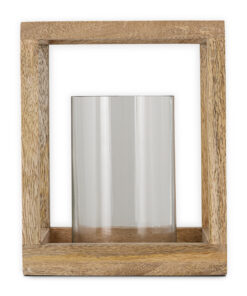 Sanora Mango Wood Lantern - Natural