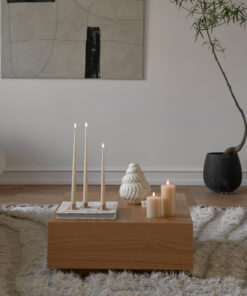 LED Pillar Candles - Pale Ginger (10cm)