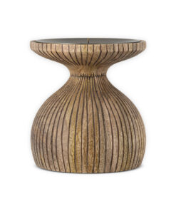 Omari Mango Wood Candlestick - Natural