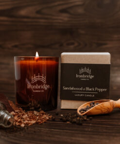 Sandalwood & Black Pepper Luxury Candle