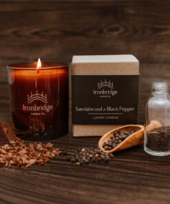 Sandalwood & Black Pepper Luxury Candle