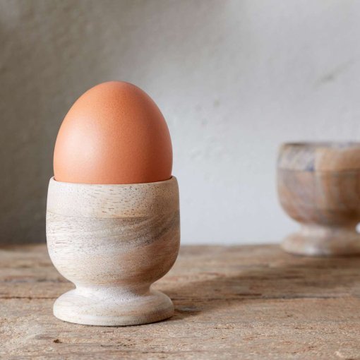 Awa Wooden Egg Cup - Natural - (Set of 2)