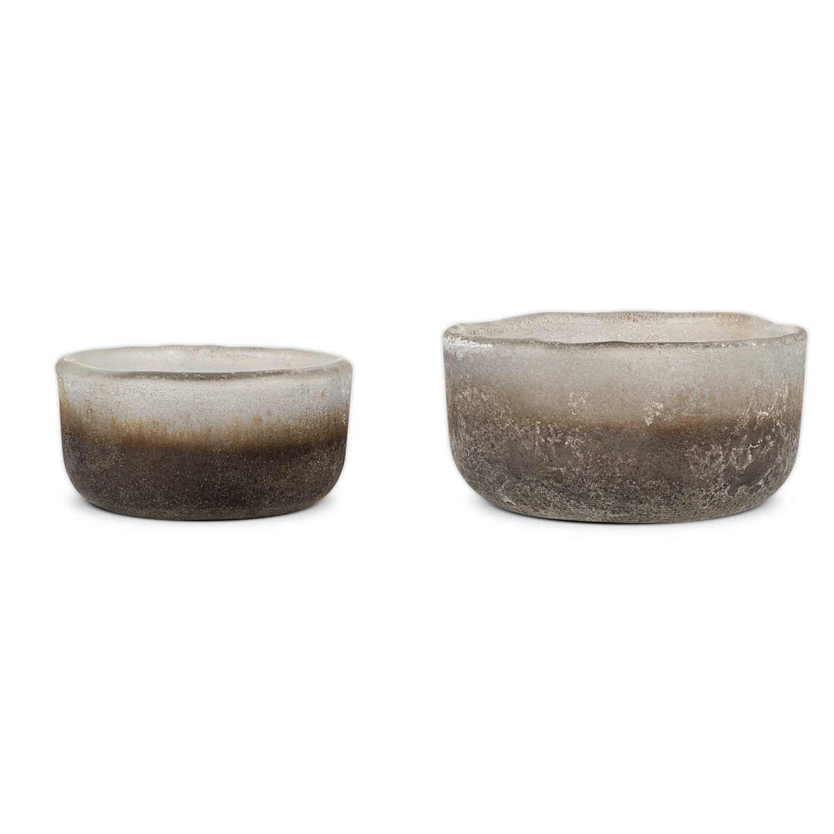 Janka Tealight Holders Smoked-Charcoal Set of 2