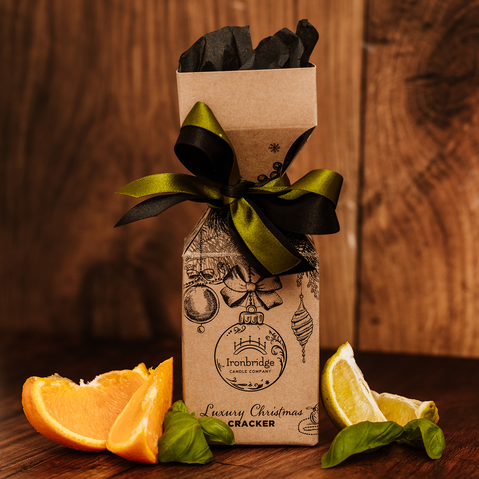 Luxury Christmas Cracker - Lime, Basil & Mandarin