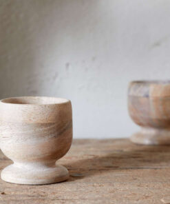 Awa Wooden Egg Cup - Natural - (Set of 2)