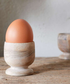 Awa Wooden Egg Cup - Natural - (Set of 2)