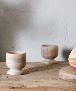 Awa Wooden Egg Cup - Natural - (Set of 2)