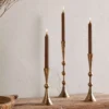 Javanee Candle Holder-Antique Brass