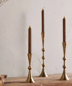 Javanee Candle Holder-Antique Brass