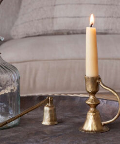 Prema Candle Holder - Antique Brass