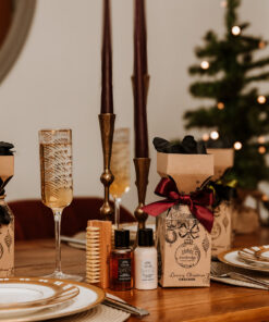Black Orchid Luxury Christmas Cracker - Table Setting