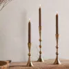 Javanee Candle Holder-Antique Brass