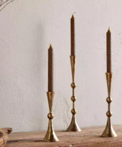 Javanee Candle Holder-Antique Brass