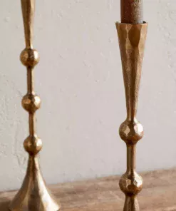 Javanee Candle Holder-Antique Brass