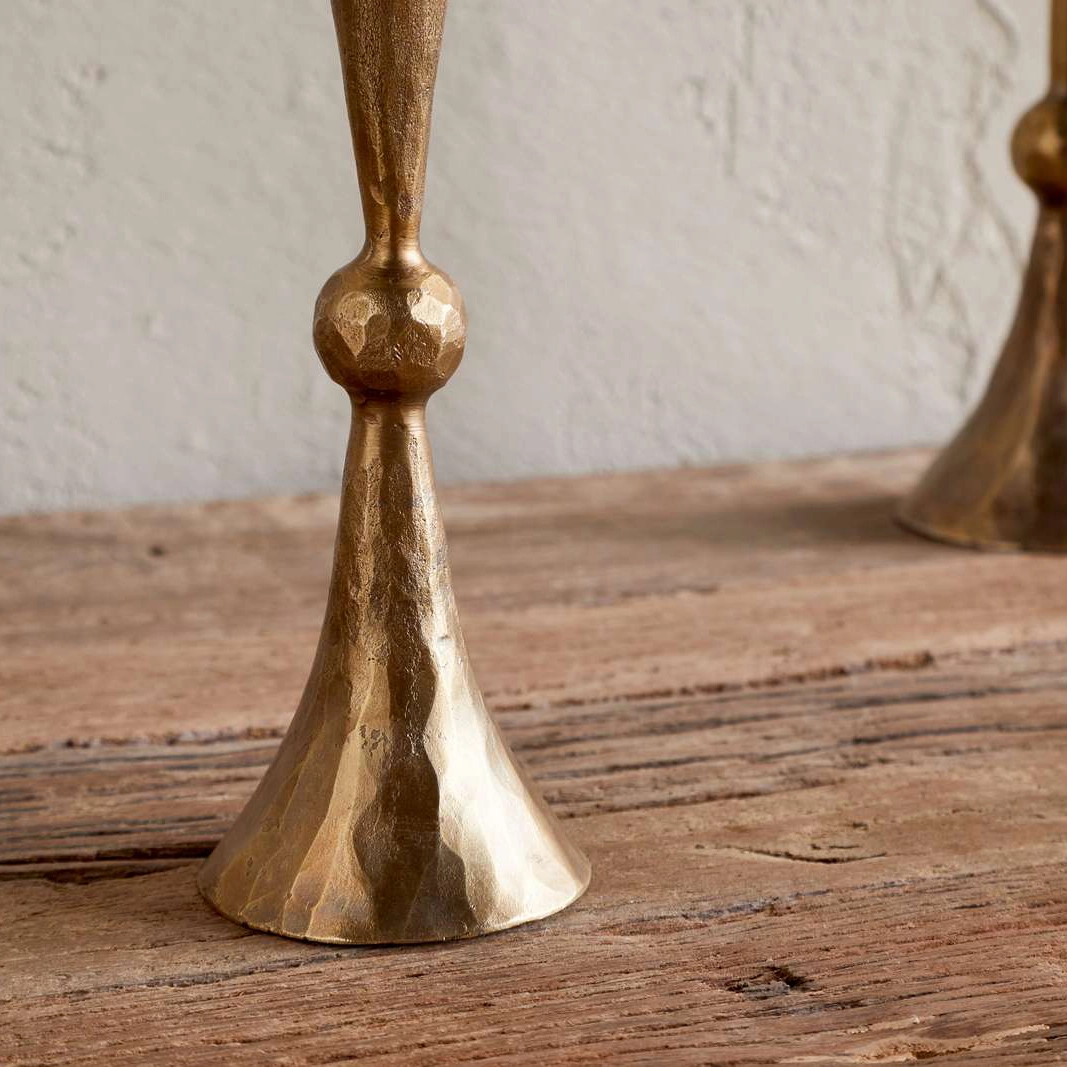 Javanee Candle Holder-Antique Brass