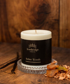 Amber Woods Pillar Candle - Small