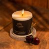 Cherry Seduction Pillar Candle Lit