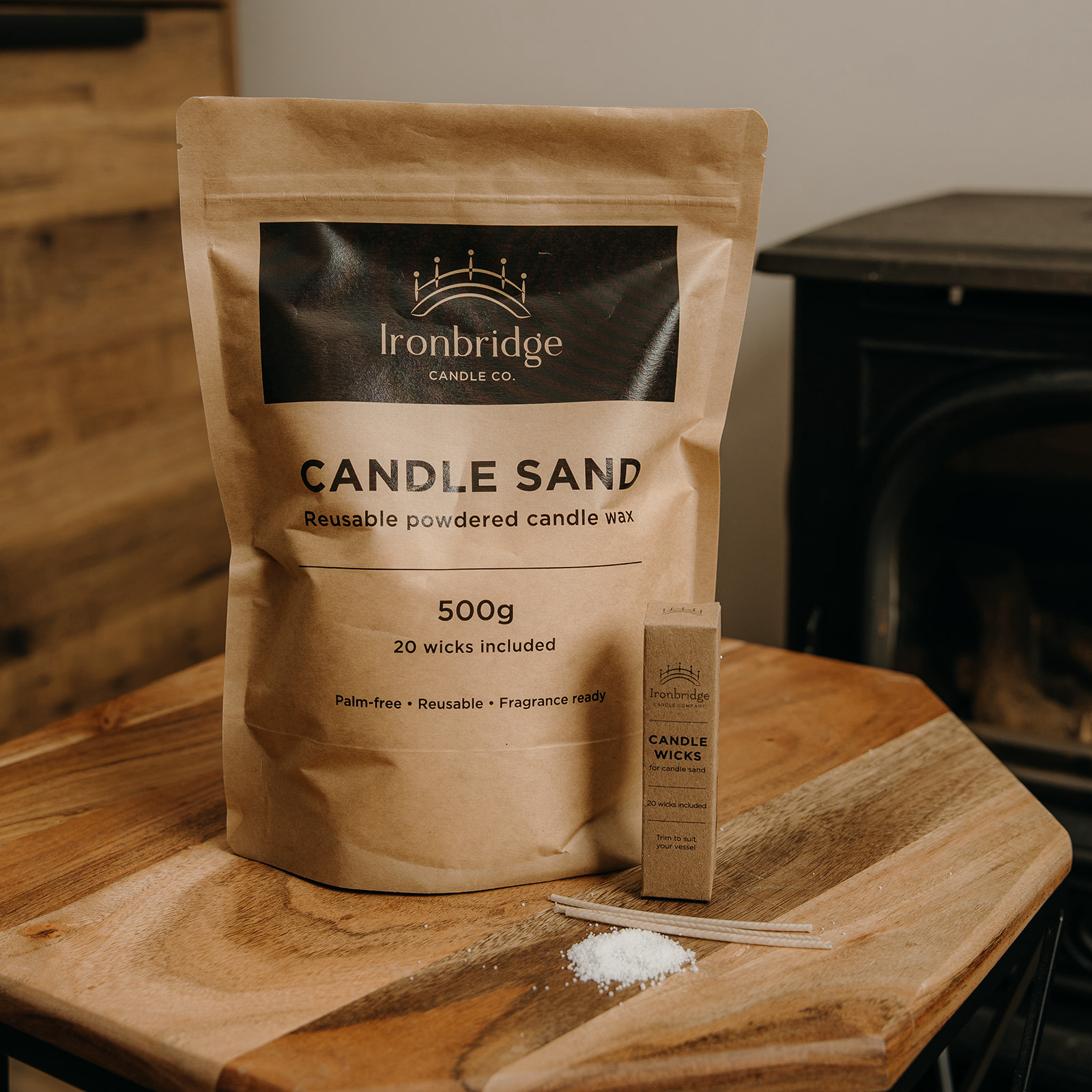 Candle Sand with 20 Wicks Included
