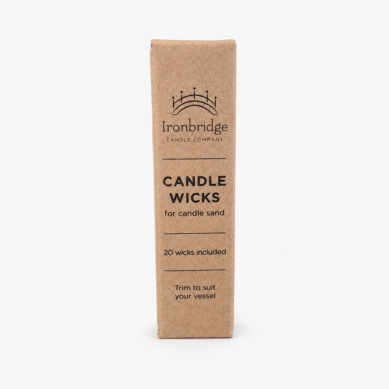 Candle Sand Wicks in Kraft Box