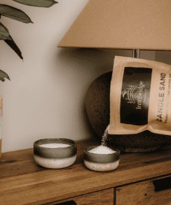 Candle Sand pouring into tea light holders