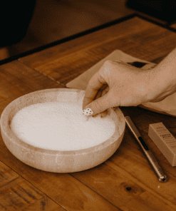 Placing Wicks in Candle Sand
