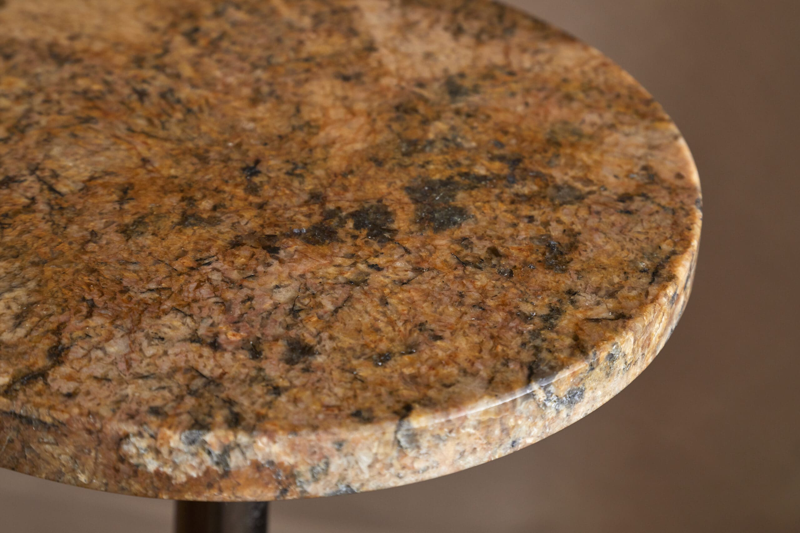 Israj Marble & Iron Side Table - Image 4